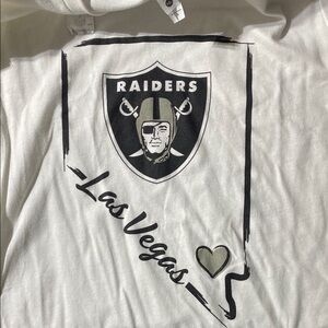 Next Level Apparel White Raiders Las Vegas Tee